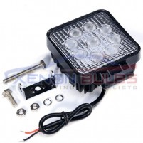 27W SQUARE 9 LED FLOOD WORKING OFFROAD LIGHT ..